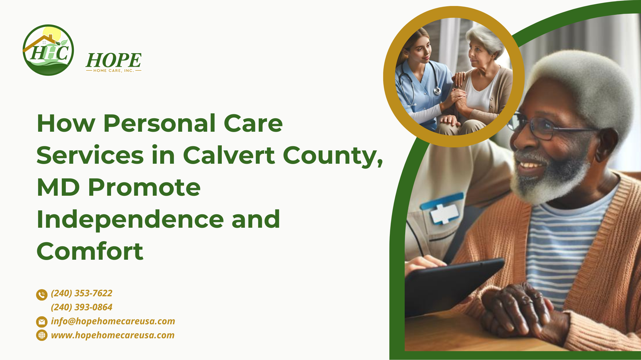 How Personal Care Services in Calvert County, MD Promote Independence and Comfort
